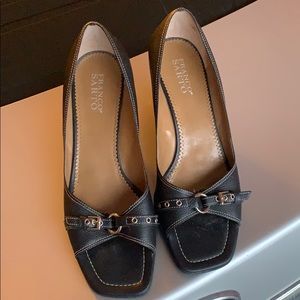 Franco Sarto black wedges